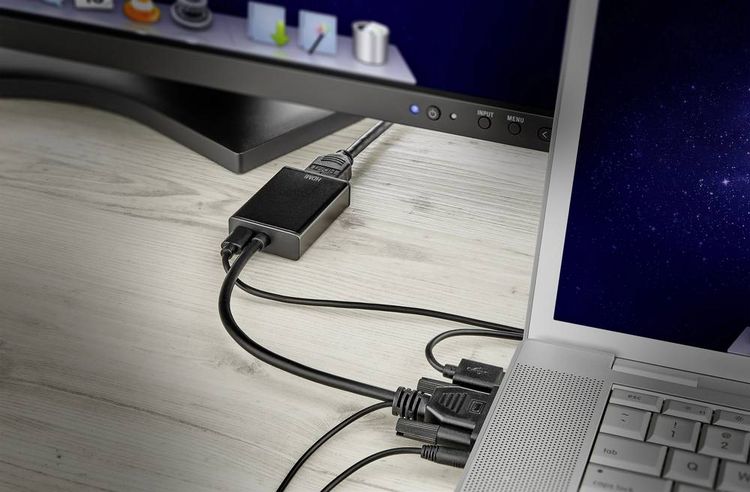 Produktbild: SpeaKa Professional AV Adapter [VGA, Klinke - HDMI] 1920 x 1080 Pixel SP-VK/HD