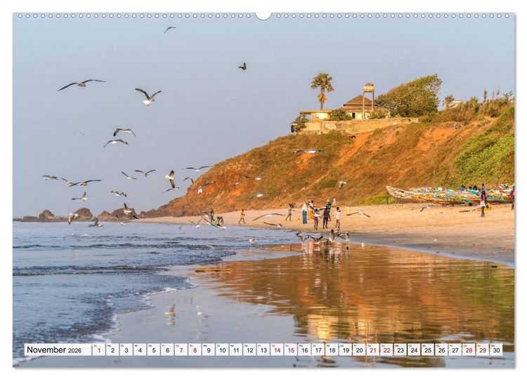 Produktbild: Traumstr&auml;nde in Gambia (hochwertiger Premium Wandkalender 2026 DIN A2 quer), Kunstdruck in Hochglanz