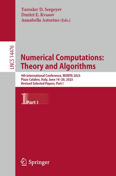 Produktbild: Numerical Computations: Theory and Algorithms
