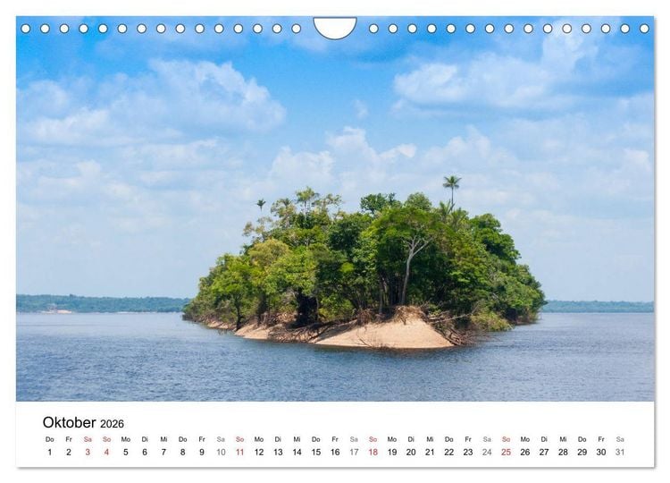 Produktbild: Mythos Amazonas - Naturparadies Brasiliens (Wandkalender 2026 DIN A4 quer), CALVENDO Monatskalender