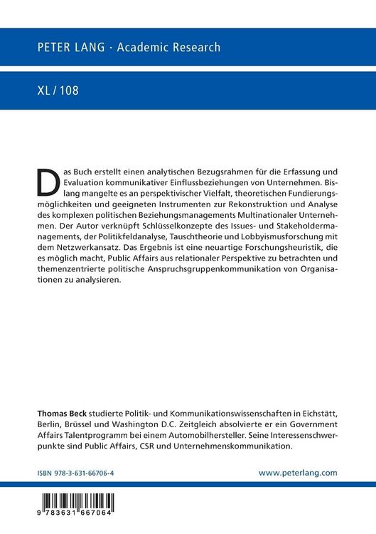 Produktbild: International Corporate Public Affairs Management