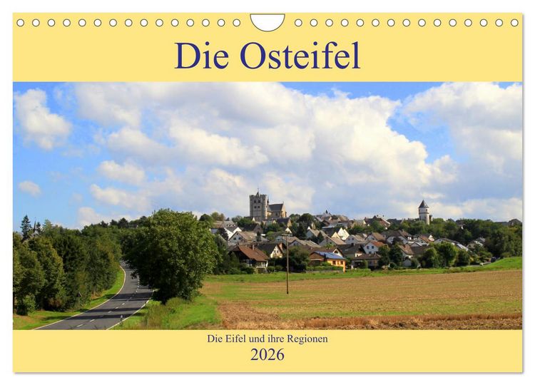 Produktbild: Die Eifel und ihre Regionen - Die Osteifel (Wandkalender 2026 DIN A4 quer), CALVENDO Monatskalender
