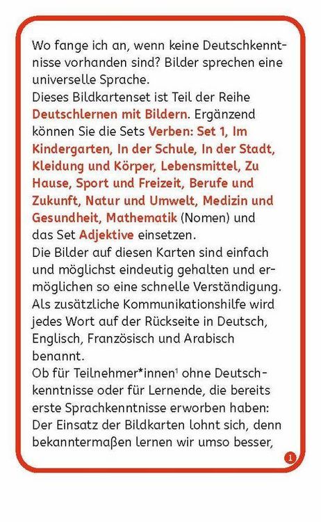 Produktbild: Verben: Set 2 - Deutsch, Englisch, Franz&ouml;sisch und Arabisch