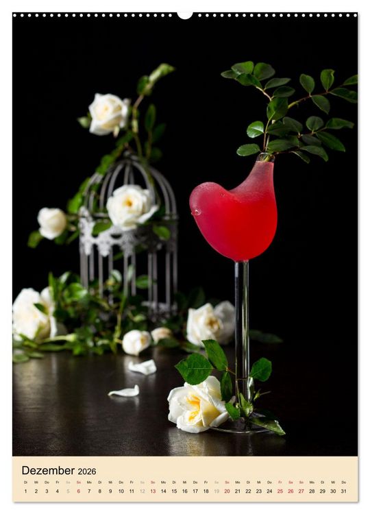 Produktbild: Cocktails mit Blumen und Pflanzen (Wandkalender 2026 DIN A2 hoch), CALVENDO Monatskalender