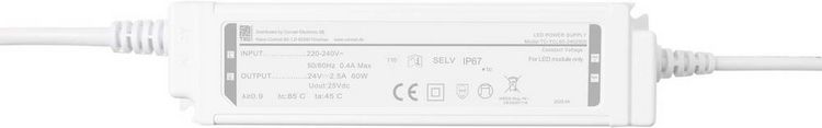 Produktbild: TRU COMPONENTS TC-YCL60-2402500 LED-Trafo IP67 Konstantspannung 60W 2.5A 24 V/DC 1St.
