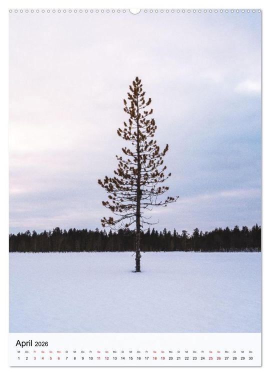 Produktbild: Finnland - Winter Wunderland (Wandkalender 2026 DIN A2 hoch), CALVENDO Monatskalender