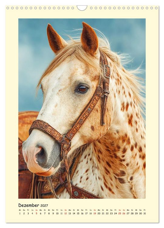 Produktbild: Westernpferde. Quarter Horse und Paint Horse auf dem Farmland (Wandkalender 2027 DIN A3 hoch), CALVENDO Monatskalender