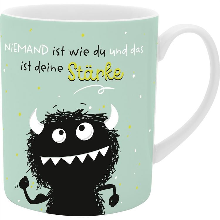 Produktbild: XL-Tasse Motiv 'Monster', mit Geschenkbanderole