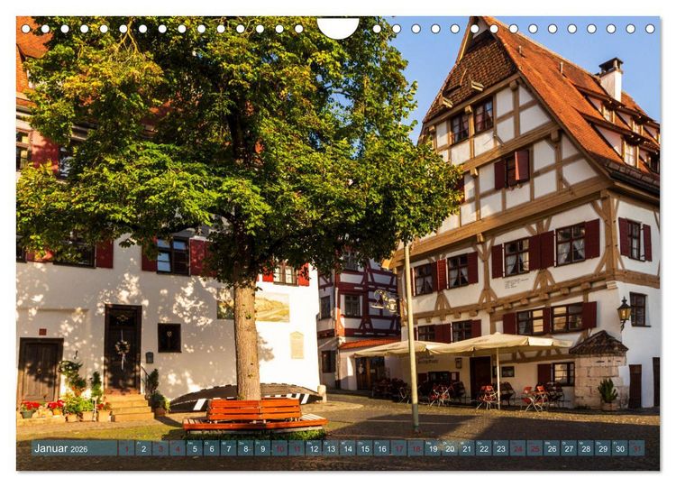 Produktbild: Die Fischerstadt - Ein mittelalterliches Stadtviertel in Ulm (Wandkalender 2026 DIN A4 quer), CALVENDO Monatskalender