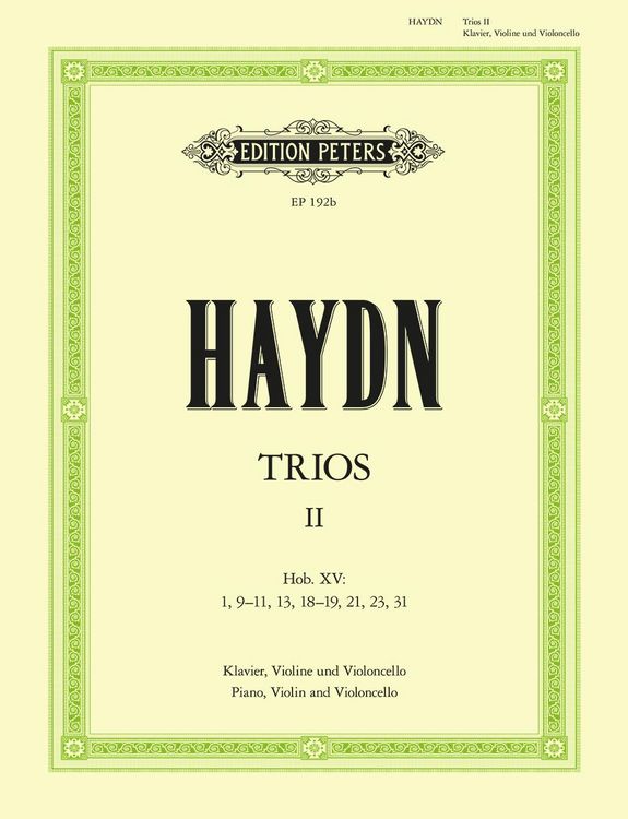 Produktbild: Haydn, J: Piano Trios