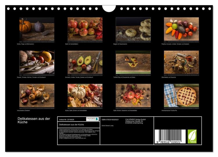 Produktbild: Delikatessen aus der K&uuml;che (Wandkalender 2026 DIN A4 quer), CALVENDO Monatskalender