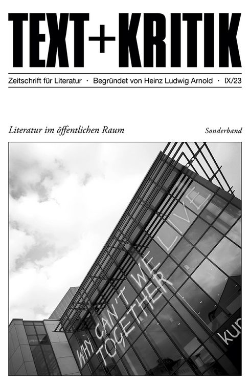 Produktbild: Literatur im &ouml;ffentlichen Raum