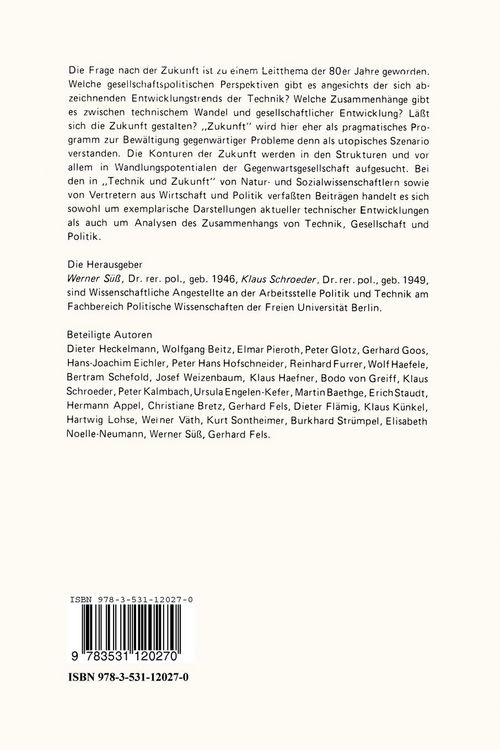 Produktbild: Technik und Zukunft