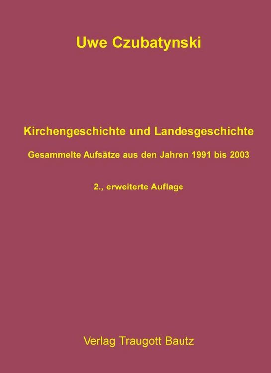 Produktbild: Kirchengeschichte und Landesgeschichte