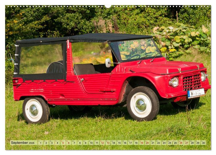 Produktbild: Franz&ouml;sische Klassiker - 2CV und D Modell Oldtimer (Wandkalender 2026 DIN A2 quer), CALVENDO Monatskalender