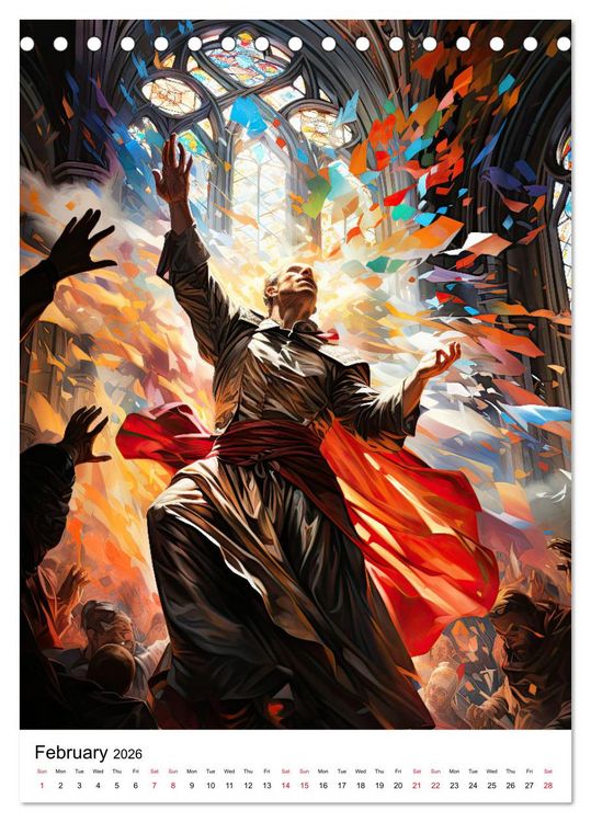 Produktbild: Medieval Legends (Desk Calendar 2026 DIN A5 portrait), CALVENDO 12 Month DeskCalendar