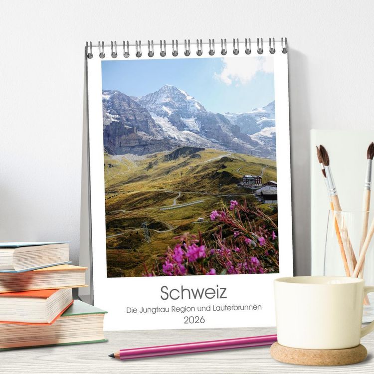 Produktbild: Schweiz (Tischkalender 2026 DIN A5 hoch), CALVENDO Monatskalender