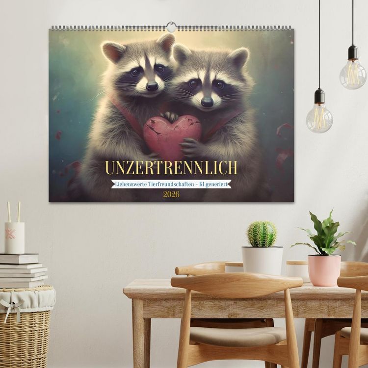 Produktbild: Unzertrennlich (Wandkalender 2026 DIN A2 quer), CALVENDO Monatskalender