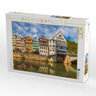 Produktbild: CALVENDO Puzzle Neckarmauer bei der Eberhardsbr&uuml;cke | 1000 Teile Lege-Gr&ouml;&szlig;e 64x48cm Foto-Puzzle f&uuml;r gl&uuml;ckliche Stunden