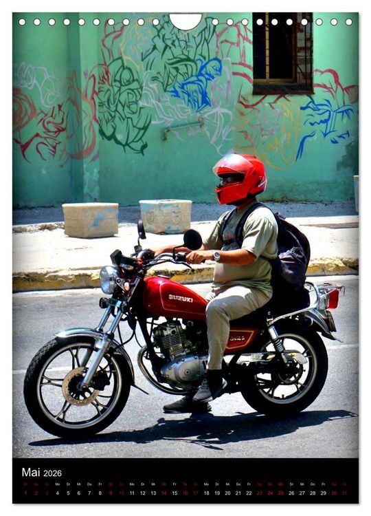 Produktbild: SUZUKI BIKER IN HAVANNA (Wandkalender 2026 DIN A4 hoch), CALVENDO Monatskalender