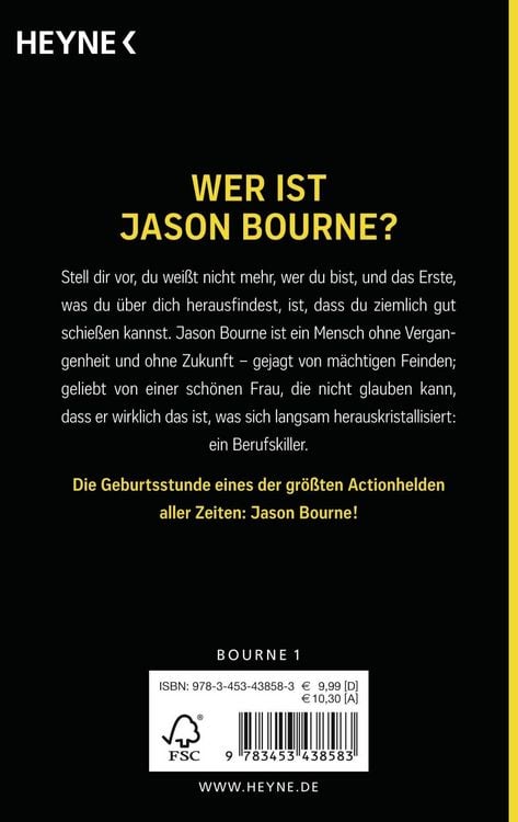 Produktbild: Die Bourne Identit&auml;t / Jason Bourne Band 1
