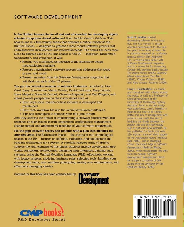 Produktbild: The Unified Process Elaboration Phase