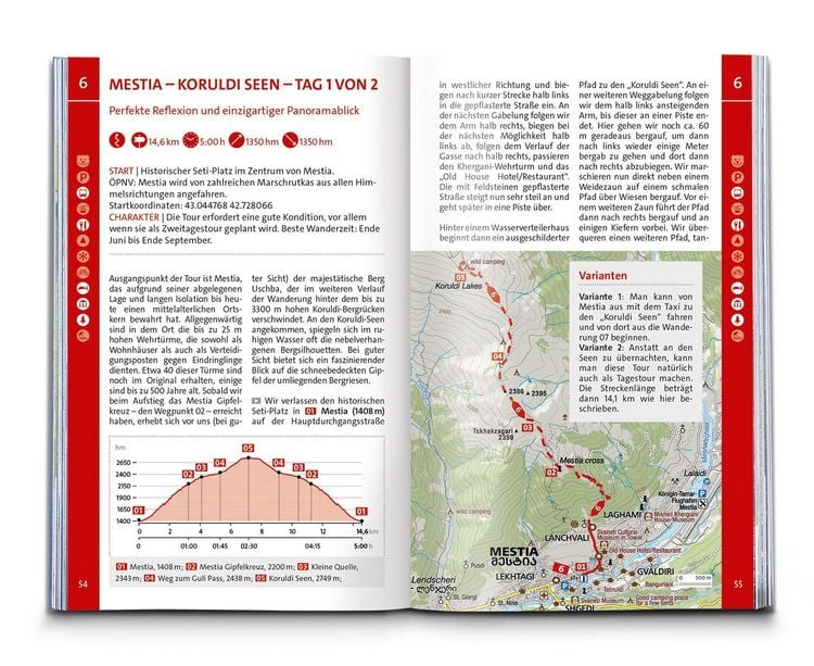 Produktbild: KOMPASS Wanderf&uuml;hrer Georgien, Kaukasus, 50 Touren mit Extra-Tourenkarte
