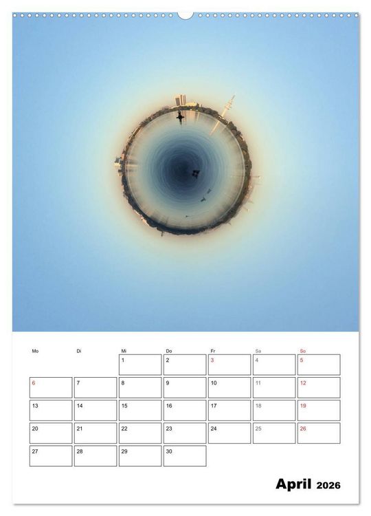 Produktbild: The tiny world of HAMBURG (Wandkalender 2026 DIN A2 hoch), CALVENDO Monatskalender