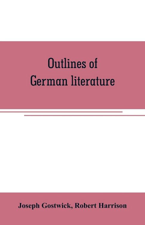 Produktbild: Outlines of German literature