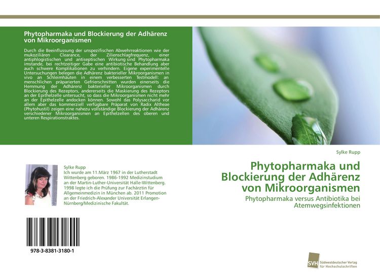 Produktbild: Phytopharmaka und Blockierung der Adh&auml;renz von Mikroorganismen