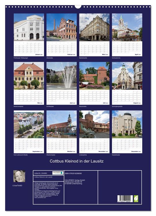 Produktbild: Cottbus Kleinod in der Lausitz (Wandkalender 2026 DIN A2 hoch), CALVENDO Monatskalender