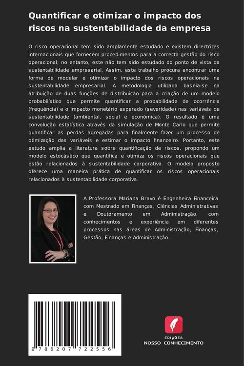 Produktbild: Quantificar e otimizar o impacto dos riscos na sustentabilidade da empresa
