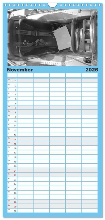 Produktbild: Familienplaner 2026 - Formel, Rennen, Boxengasse 1971-&acute;83 mit 5 Spalten (Wandkalender, 21 x 45 cm) CALVENDO