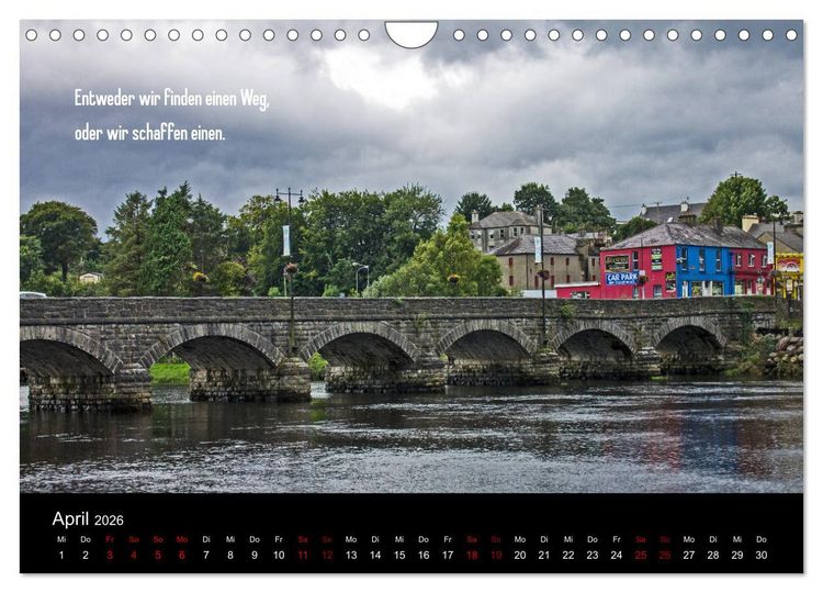 Produktbild: Irland - Irische Segensw&uuml;nsche (Wandkalender 2026 DIN A4 quer), CALVENDO Monatskalender