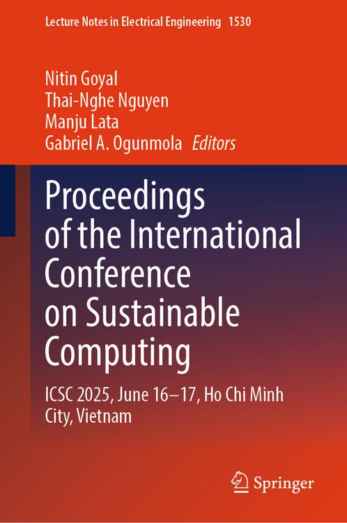 Produktbild: Proceedings of the International Conference on Sustainable Computing