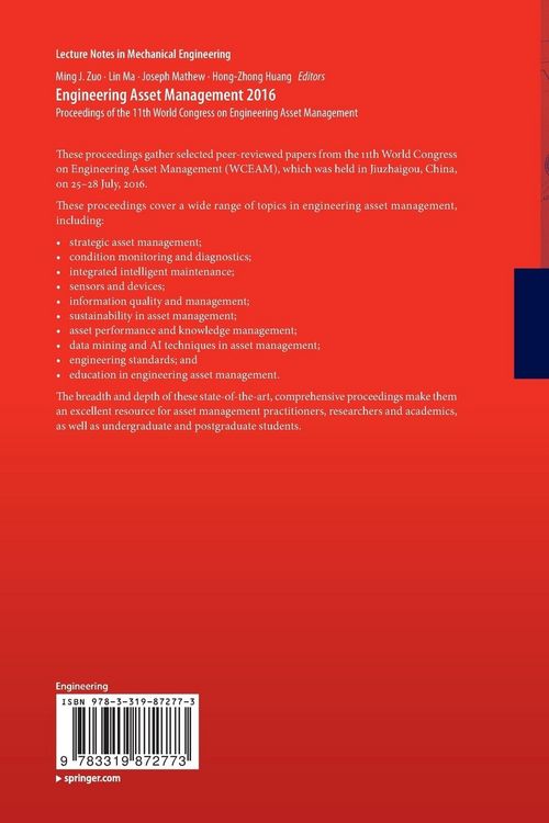 Produktbild: Engineering Asset Management 2016
