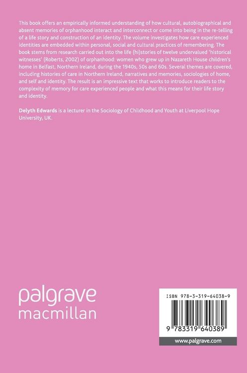 Produktbild: Cultural, Autobiographical and Absent Memories of Orphanhood