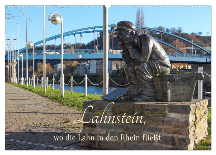 Produktbild: Lahnstein, wo die Lahn in den Rhein flie&szlig;t (Wandkalender 2026 DIN A2 quer), CALVENDO Monatskalender