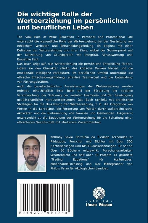 Produktbild: Die wichtige Rolle der Werteerziehung im pers&ouml;nlichen und beruflichen Leben