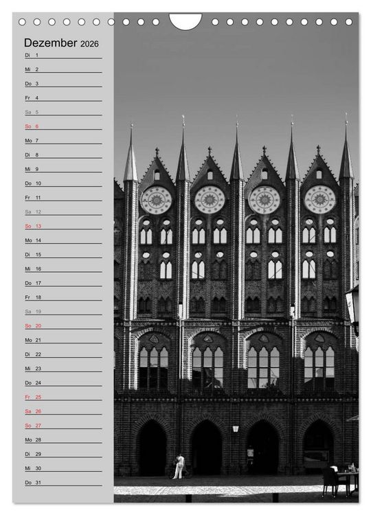 Produktbild: Stralsund. Ein Hauch l&auml;ngst vergangener Zeiten (Wandkalender 2026 DIN A4 hoch), CALVENDO Monatskalender