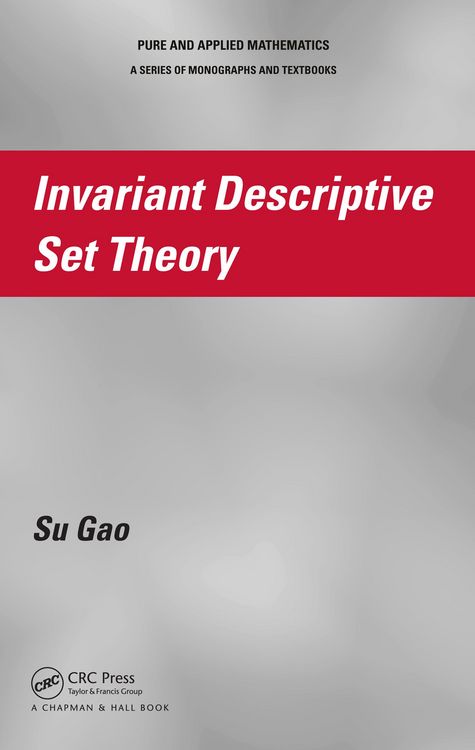 Produktbild: Invariant Descriptive Set Theory