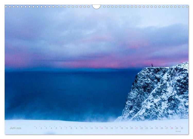 Produktbild: Hurtigruten im Winter - Hunting the light (Wandkalender 2026 DIN A3 quer), CALVENDO Monatskalender