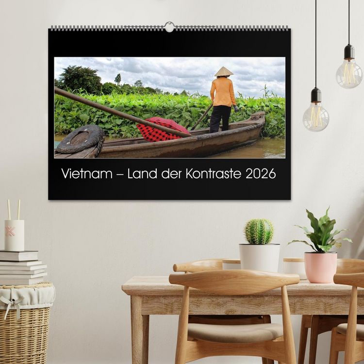 Produktbild: Vietnam &ndash; Land der Kontraste 2026 (Wandkalender 2026 DIN A2 quer), CALVENDO Monatskalender