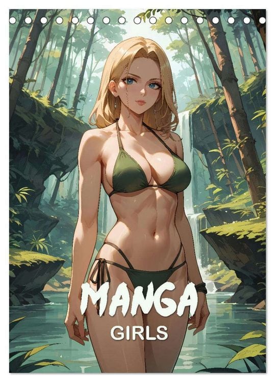 Produktbild: Manga Beauties - 12 Sch&ouml;nheiten im Manga-Stil (Tischkalender 2026 DIN A5 hoch), CALVENDO Monatskalender