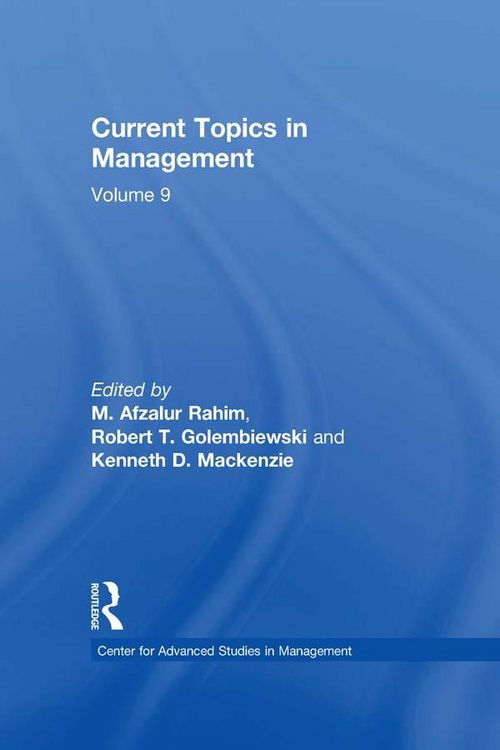 Produktbild: Current Topics in Management