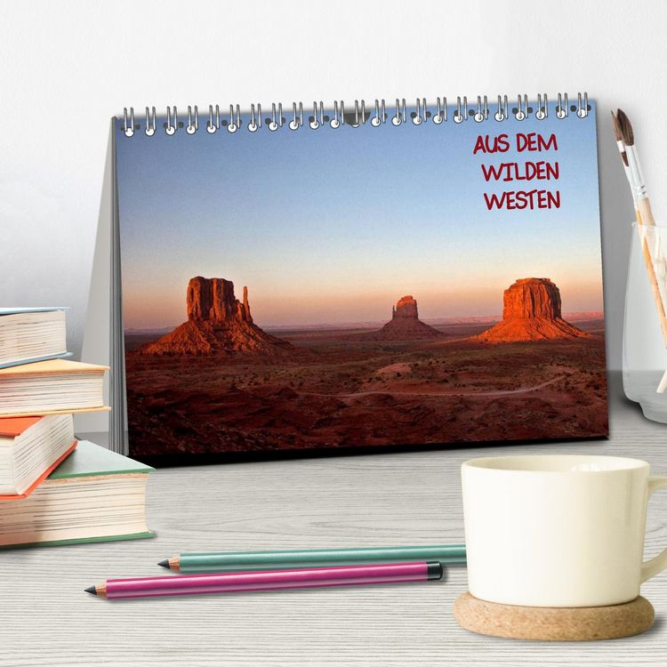 Produktbild: Aus dem wilden Westen (Tischkalender 2026 DIN A5 quer), CALVENDO Monatskalender