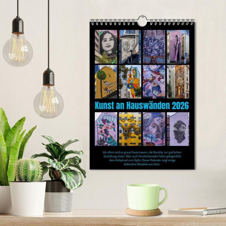 Produktbild: Kunst an Hausw&auml;nden (Wandkalender 2026 DIN A4 hoch), CALVENDO Monatskalender