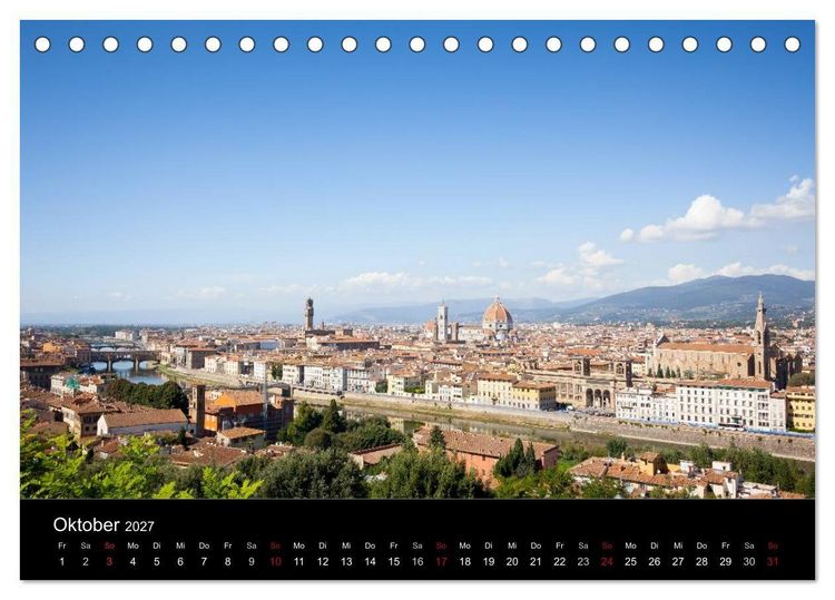 Produktbild: Florenz (Tischkalender 2027 DIN A5 quer), CALVENDO Monatskalender