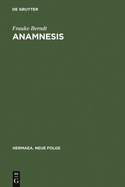 Produktbild: Anamnesis