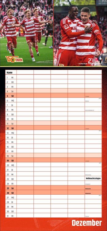 Produktbild: 1. FC Union Berlin Familienplaner 2027